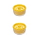 thumbnail image 3 of Bearachild Separador de huevos, soporte de gran capacidad, tamiz de filtro, huevos, yema blanca, divisor reciclado, separación para hornear, cocina, Amarillo 2piezas Bearachild CBP209323, 3 of 6