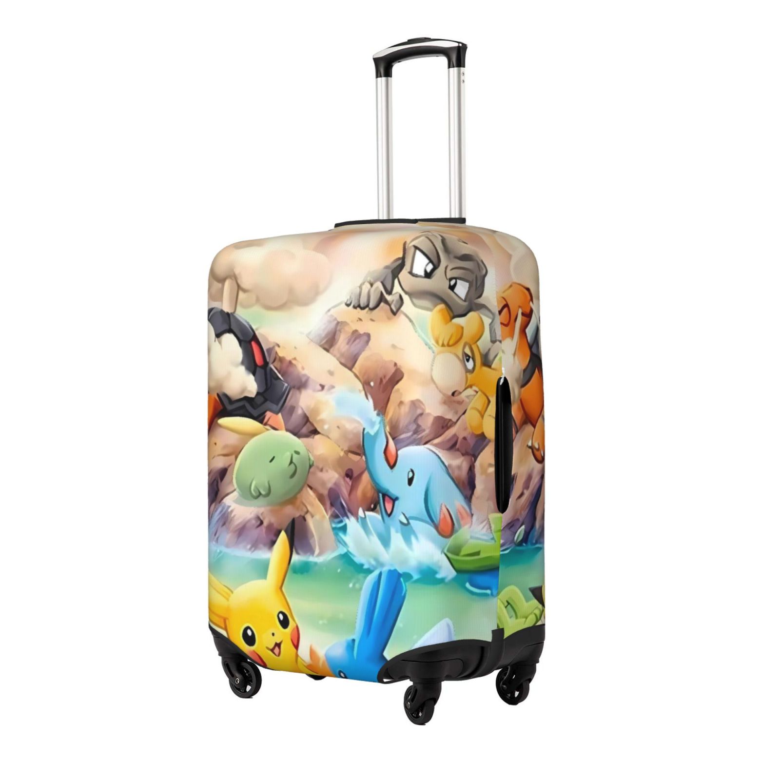 Zufioo Pokemon Print Luggage Case Protective Cover, Zippered Anti