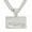 Silver-30inch, variant on Hip Hop Cuban Chains Bank Card Shape Pendant Necklace With 13mm Miami Cuban Chain Iced Out Bling HipHop Necklaces Fashion Jewelry