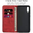 thumbnail image 2 of for Samsung Galaxy A70 Wallet Case,Premium PU Leather Flip Folio Case with Card Slot, Stand Holder and Magnetic Closure [TPU Shockproof Interior Protective Case] for Samsung Galaxy A70,Red, 2 of 14