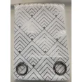 thumbnail image 2 of Set of 2, Harley Grommet Top Blackout Curtains with Metallic Foil Geometric Design, 84" Long, 2 of 3