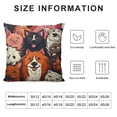 thumbnail image 6 of Shangniulu  Cute Dog Throw Pillow Cover Set of 2，Lovely Cartoon Puppy Cushion Covers，Funny Dog Lover Gifts Pillowcase with Zipper for Sofa Home Decor Bedroom Decor, 6 of 6