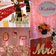 thumbnail image 3 of XY Fancy Mr and Mrs Wedding Sign Rustic Mr & Mrs Wooden Letters for Sweetheart Table, Photo Props, Gift, Gold Glitter, 3 of 6