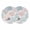 Pink Orange, variant on Coastal Starfish Round 13 Inch Placemats Set of 2, Ocean Multicolor Coral Shell Conch HeatResistant Non Slip Place Mats for Dining Table, Wipeable Braided Kitchen Table Mats for Housewarming
