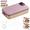 Pink, variant on Portable Electric Lunch Box with Self-Heating, 900ml Stainless Steel Food Warmer, Cordless Rechargeable Meal Heater, No Water Needed, Adjustable Temp Display for Work Travel