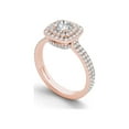 thumbnail image 2 of 1-1/4 Carat T.W. Diamond Double Halo 14kt Rose Gold Engagement Ring, 2 of 5