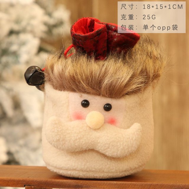 Bolsa de dulces de regalo de Navidad, bolsas con cordón, bolsa de algodón ecológica de Navidad, sacos de Papá Noel, bolsas de regalo de Navidad