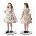 thumbnail image 4 of XXWXYD Kids German Dirndl Dress 𝖮ktoberfest Dress Bavarian Traditional Be𝖾r Festival Outfit Halloween Stage Performance Clothes, 4 of 9