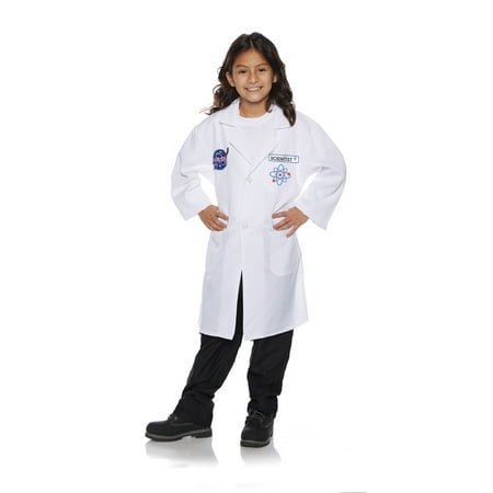 Rocket Scientist Girls Child White Career Costume Lab Coat-S