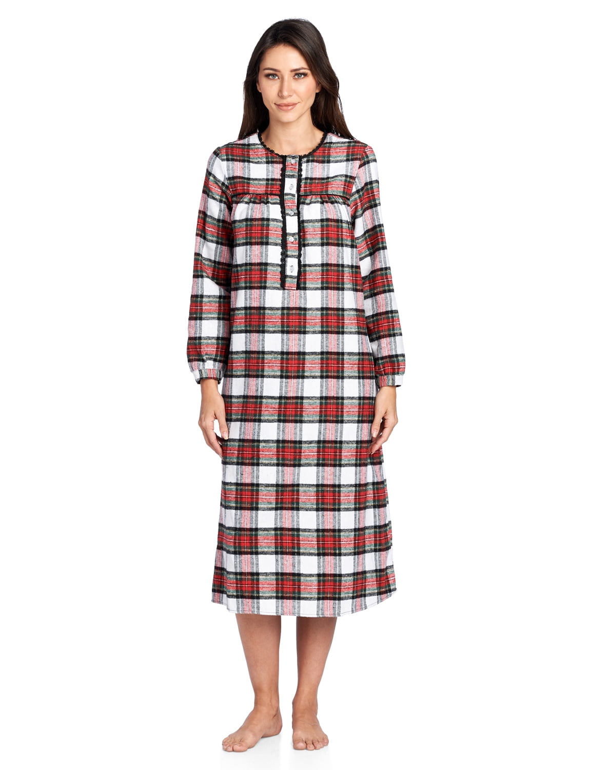 flannel nightgowns walmart