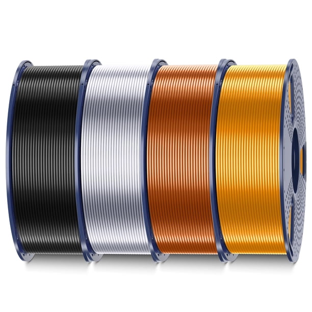 Filamento para impresora 3D SUNLU Silk Pla Plus, paquete de 4 kg, 1,75 mm