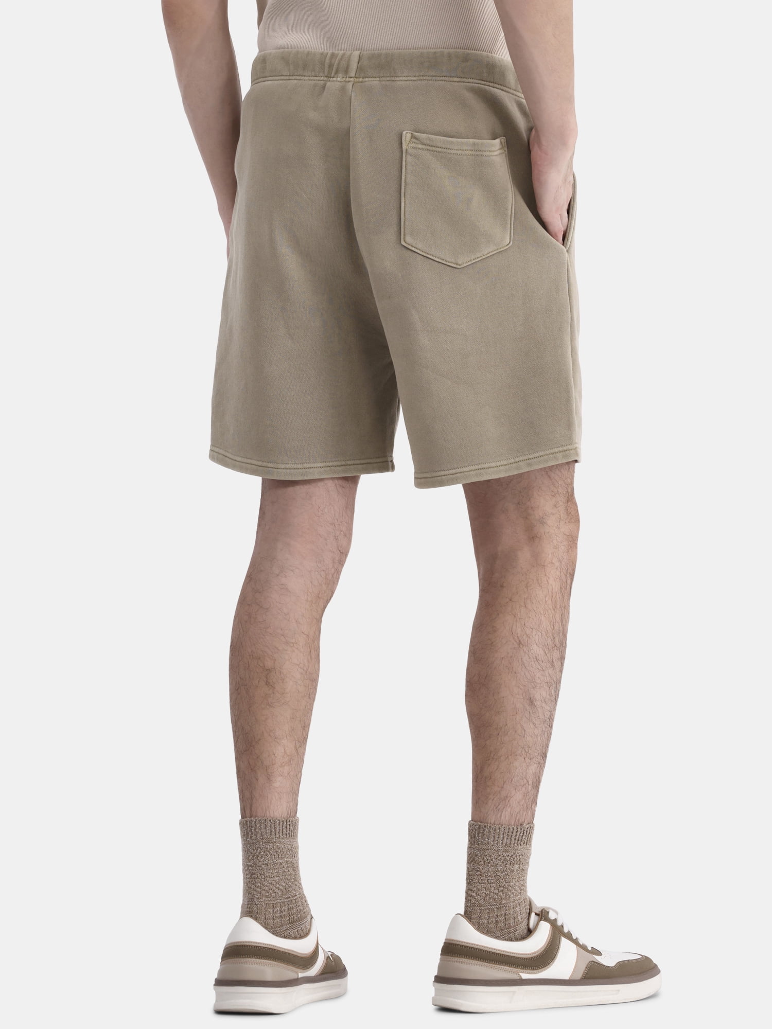No Boundaries Soft Fleece Jogger Shorts, 6" Inseam, Men's and Big Men's