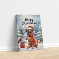 thumbnail image 3 of Merry Christmas Rhodesian Ridgeback Enjoys Woofmas Winter Xmas Holiday Vertical Matte Canvas Poster Ridgebacks Dog Lover Gifts Wall Art Home Decor - 02022, 3 of 5