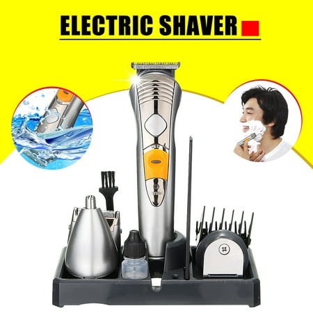110V Electric Multi Grooming Kit Haircut and Beard Trimmer Body Hair Clipper Men Cutter 10-in-1 Precision Trimmer for Beard and Hair Styling Shaver Cutting Machine