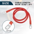 thumbnail image 3 of Car Marine Battery Inverter Cable 5/16"-3/8" 2ft Battery Copper Wire Red, 3 of 7