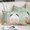 Sage Green, variant on Easter Pillow Covers, Linen Long Throw Pillow Case, Spring Watercolor Bunny Eggs Wooden Grain Green Holiday Pillow Protector Decorative Cushion Cover for Living Room/Bedroom 20" x 36"