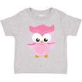 thumbnail image 3 of Inktastic Cute Pink Spring Owl Girls Toddler T-Shirt, 3 of 5