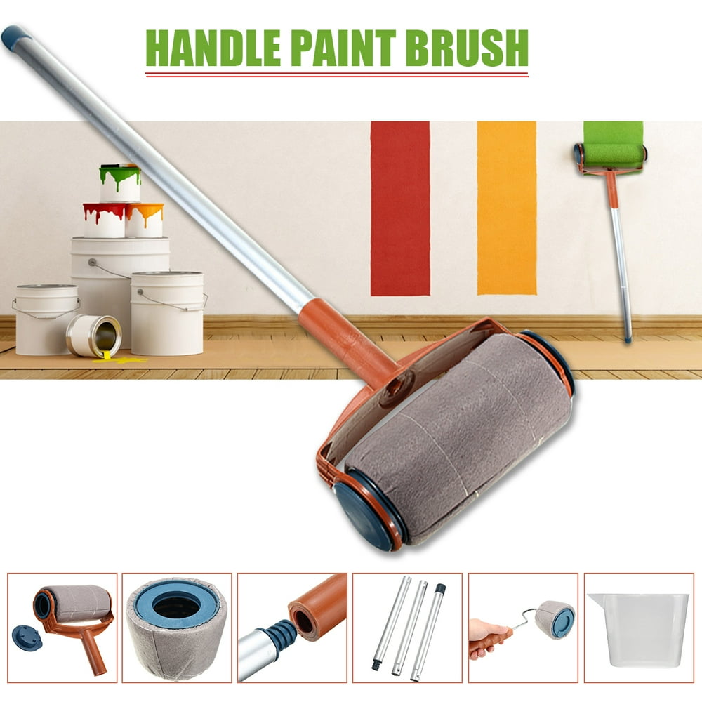 6PCs Paint Roller Kit Painting Runner Set Paint Roller EasyPour Jug