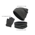 thumbnail image 4 of Gorro de invierno, bufanda para calentar el cuello, guantes para pantalla táctil, para pantalla táctil, sombreros, bufandas para mujeres y oscuro Salvador Gorro cálido Beanie, 4 of 5