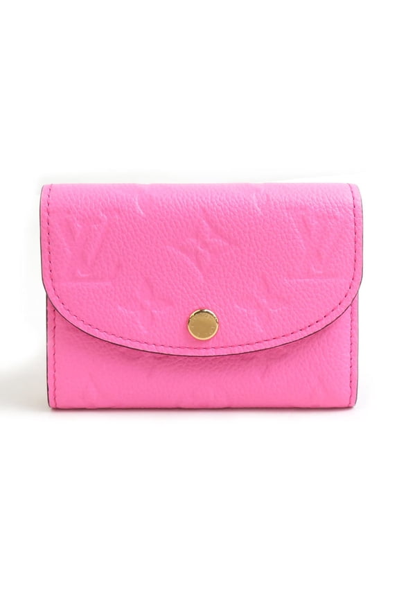 Pre-Owned Louis Vuitton Monogram Empreinte Porte Monnaie Rose Lollipop Wallet, Women's, M82485,...