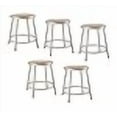 thumbnail image 3 of (5 Pack) Nps 18" Heavy Duty Steel Stool, Grey, 3 of 4