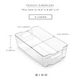 thumbnail image 3 of BINO | Stackable Storage Bins, X-Large - 2 Pack|THE STACKER COLLECTION | Clear Plastic Storage Bins | Built-In Handle | BPA-Free | Containers for Organizing Kitchen Pantry | Multi-Use Organizer Bins, 3 of 5
