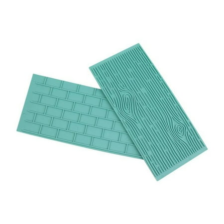 

kitchen aid Clearance Cake Pan 3D Cake Decoration Pattern Mold 2pcs Fondant Printing Mold Set