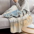 thumbnail image 3 of Coastal Seagull Blanket Soft Cozy Warm Throw Blanket for Couch, Plush Fuzzy Flannel Fleece Blankets for Sofa, Blue Ocean Summer Birds Oil Painted Bed Blankets Lightweight Gifts for Women, 40"x60", 3 of 9