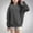 Gray, variant on SGFCWSX Oversized Sweatshirt for Girls Crew Neck Solid Color Pullover Top Kids Long Sleeve Sweatshirts Green Size 7 Years