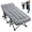 Gray, variant on NAPWANT Folding Camping Cot for Adults with Mattress - 1200D Oxford Portable Cot Bed with Carry Bag for Camping, Hiking, Travel, Guest , Grey