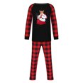 thumbnail image 3 of Pijamas de Navidad Para La Familia Trajes A Juego Hombre Papá Blusa Con Estampado A Cuadros Tops + Pantalones Ropa Odeerbi ODB189593, 3 of 9