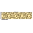 thumbnail image 3 of Nature Art Fabric by the Yard, Botanical Theme Herbal Plants Dotted Vintage Leaves Silhouette Floral Art, Decorative Upholstery Fabric for Sofas and Home Accents, Mustard and Brown by Ambesonne, 3 of 5