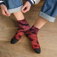 thumbnail image 3 of Fuzoiu Bats And Spiders Print Adult Socks, Crew Moisture-wicking Socks, Unisex Cushion Crew Socks,Casual Sports Ankle Socks, 3 of 7