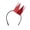H007- Red, variant on Halloween Party Headwear, Bright Green Removable Glitter Crown Headband, Kids Fancy Dress Accessory for Halloween, Carnival Headpiece for Stage Show, 5 Inch Non-Slip Lightweight