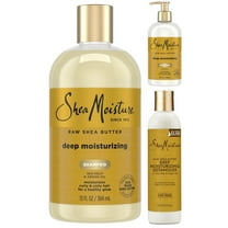 SheaMoisture Shampoo and Conditioner 13 oz ea   Detangler 8 oz Raw Shea Butter