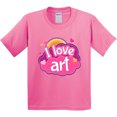thumbnail image 3 of Inktastic Artist I Love Art Youth T-Shirt, 3 of 5