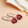 thumbnail image 3 of s925 Sterling Silver Love Heart 5A Cubic Zirconia Crystal Women Drop Dangle Earrings, 3 of 6