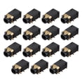 thumbnail image 1 of Conector de audio de 3.5 mm para montaje en PCB 6 pines PJ-311D/PJ-342B 15 piezas, 1 of 4