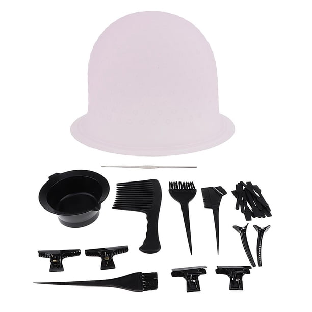Set de Herramientas para Coloración Del cabello jinwen 24 Pzas Peines Clips Bowl abrazaderas