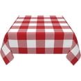 thumbnail image 3 of Valentines Tablecloth Square 60x60 Inch,Red Pink Buffalo Plaid Table Cloth,Stain Resistance Polyester Anniversary Day Checkered Holiday Table Covers for Kitchen Dining Parties Picnic, 3 of 6
