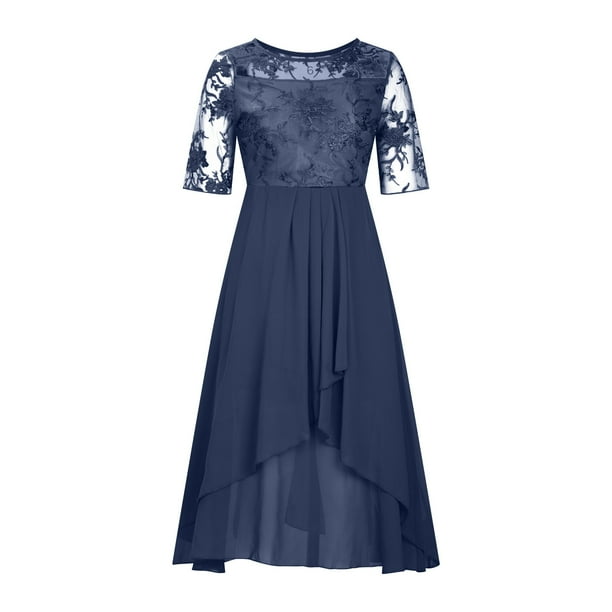 Semi Formal Dress for Women CALAFEBILA Solid High Waist Exquisite Ball  Graduation Dress Mini Short Dress - Walmart Business Supplies