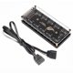 thumbnail image 1 of Rgb 3-Pin 5V 10 Hub Splitter Sata Power 3Pin Argb Adaptador Cable De Extensión Rgb Led Strip Light Splitter Hub matsuzay EL009118-00, 1 of 6