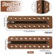 thumbnail image 2 of 2 insertos de cuero con cremallera para cordones, 6,9 x 2 pulgadas, 9 ojales metálicos, cordones de piel de vacuno, cremalleras, cordones sin nudos para adultos, 2 of 6