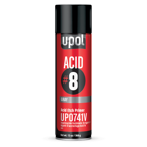 UPOL ACID 8 Amorce de Gravure Acide (Gris) 450ML Aérosol