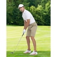 thumbnail image 4 of PULI Men's 10" Golf Shorts Dress Casual Summer Flat Front Lightweight Travel Short with Pockets, 4 of 5