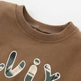 thumbnail image 5 of CYRBOKO Girl's Sweatshirts, Crew Neck Cotton Gift Long Sleeve Grils Clothes Brown Size 8-9 T, 5 of 8