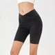 thumbnail image 1 of MKLEKYY Pantalones Cortos De Mezclilla Para Mujer, De Moda, De Cintura Alta, Elásticos, Deportivos, Con Bolsillo, Para Fitness, Pantalones Cortos De Ciclismo De Cinco Puntos, De Mezclilla, 1 of 4