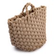 thumbnail image 3 of Truu Design Chunky Braided Jute Storage Basket, 3 of 6