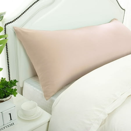 Bolster Pillowcase Soft 1800 Microfiber Long Body Pillow Cover Khaki