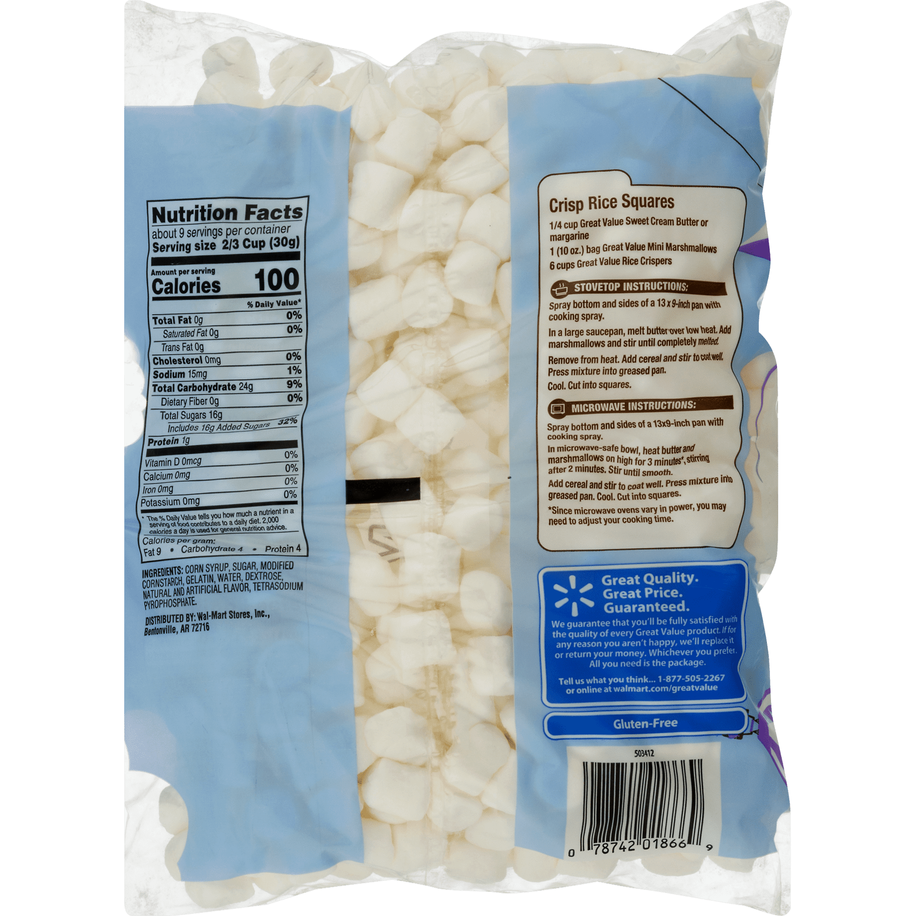calories in marshmallows mini